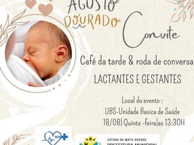 RODA DE CONVERSA COM ÀS LACTANTES E GESTANTES DO MUNICÍPIO